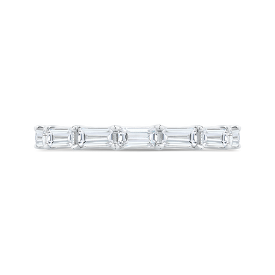 14K White Gold with Baguette Diamond Eternity Ring
