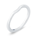 Plain Wedding Band in 14K White Gold