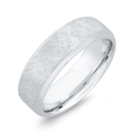 14K White Gold Men's Band