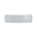 14K White Gold Men's Band