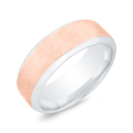 14K Two Tone Gold Men's Band