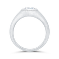 14K White Gold Men's Band