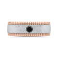 14K Two Tone Gold Men's Band