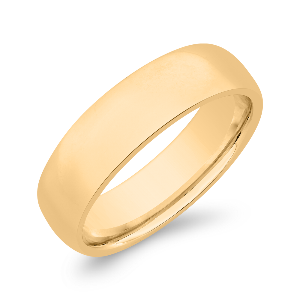 14K Yellow Gold Men's Band