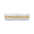 14K Two Tone Gold Men's Band