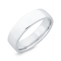 14K White Gold Men's Band