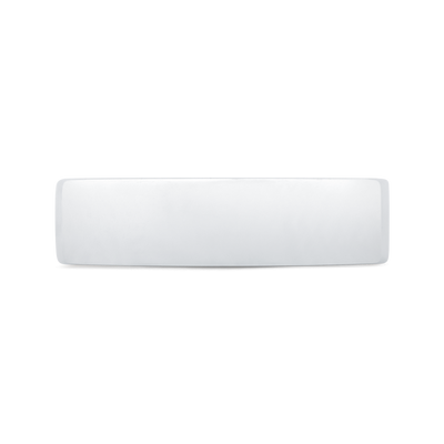 14K White Gold Men's Band