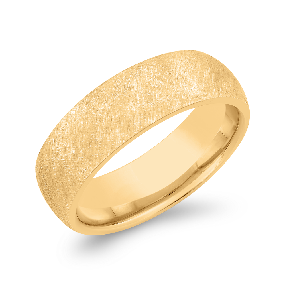 14K Yellow Gold Men's Band