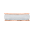 14K Two Tone Gold Men's Band