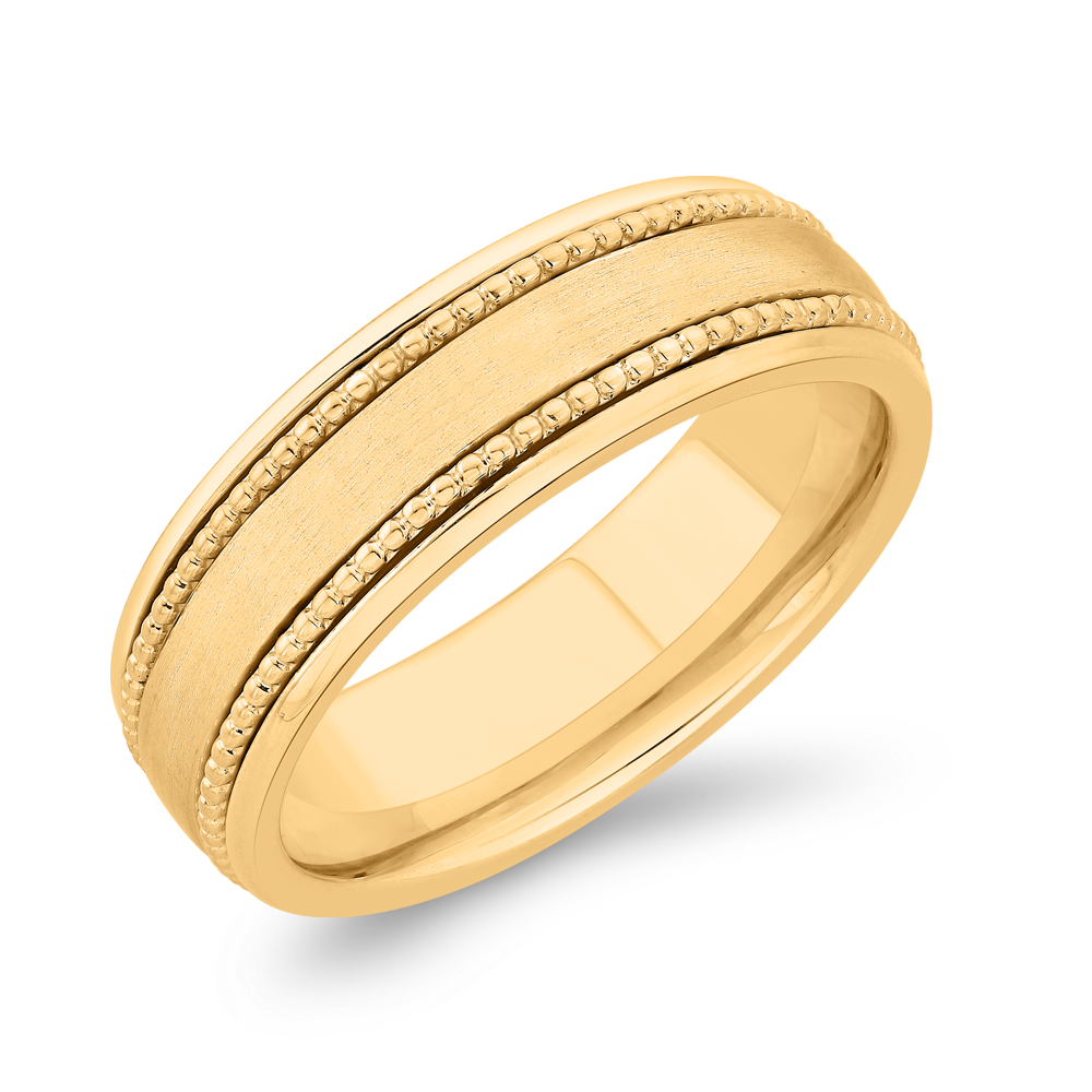 14K Yellow Gold Men's Band