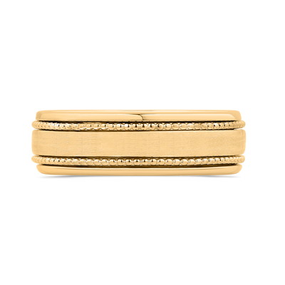 14K Yellow Gold Men's Band