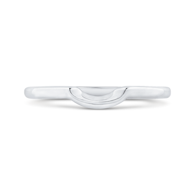 Plain Wedding Band in 14K White Gold