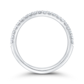 Half-Eternity Round Diamond Wedding Band in 14K White Gold