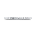 Half-Eternity Round Diamond Wedding Band in 14K White Gold