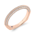 Round Diamond Half-Eternity Wedding Band in 14K Rose Gold
