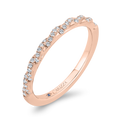Diamond Wedding Band in 14K Rose Gold
