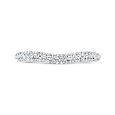 Diamond Wedding Band in 14K White Gold
