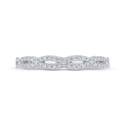 Diamond Wedding Band in 14K White Gold