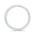 Plain Wedding Band in 14K White Gold