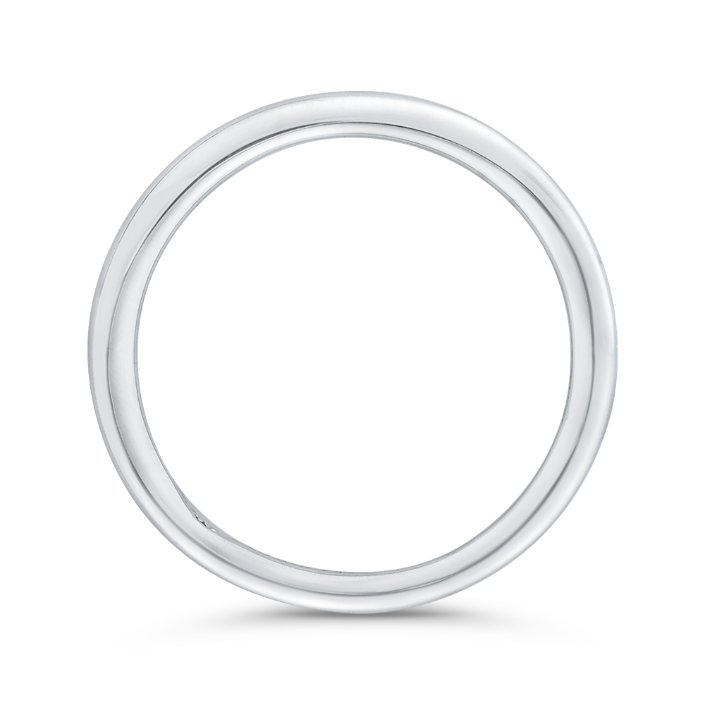 Plain Wedding Band in 14K White Gold