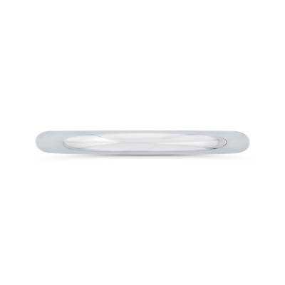 Plain Wedding Band in 14K White Gold