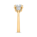 14K White Gold Oval Cut Diamond Engagement Ring (Semi-Mount)