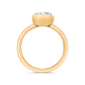 14K Yellow Gold Diamond Engagement Ring (Semi-Mount)