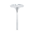 14K White Gold Diamond Engagement Ring (Semi-Mount)
