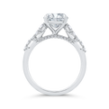 14K White Gold Diamond Engagement Ring (Semi-Mount)