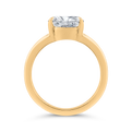 14K Yellow Gold Diamond Engagement Ring (Semi-Mount)