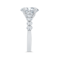 14K White Gold Diamond Engagement Ring (Semi-Mount)