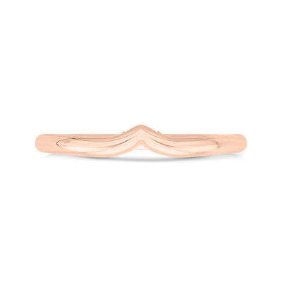 Diamond Wedding Band in 14K Rose Gold