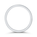 Plain Wedding Band with Round Shank in 14K White Gold