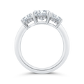 14K White Gold Radiant Cut Diamond Engagement Ring (Semi-Mount)