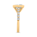 14K Yellow Gold Diamond Engagement Ring (Semi-Mount)