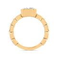 14K Yellow Gold Diamond Engagement Ring (Semi-Mount)