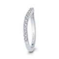 Round Diamond Wedding Band in 14K White Gold
