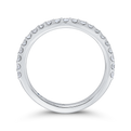Round Diamond Wedding Band in 14K White Gold