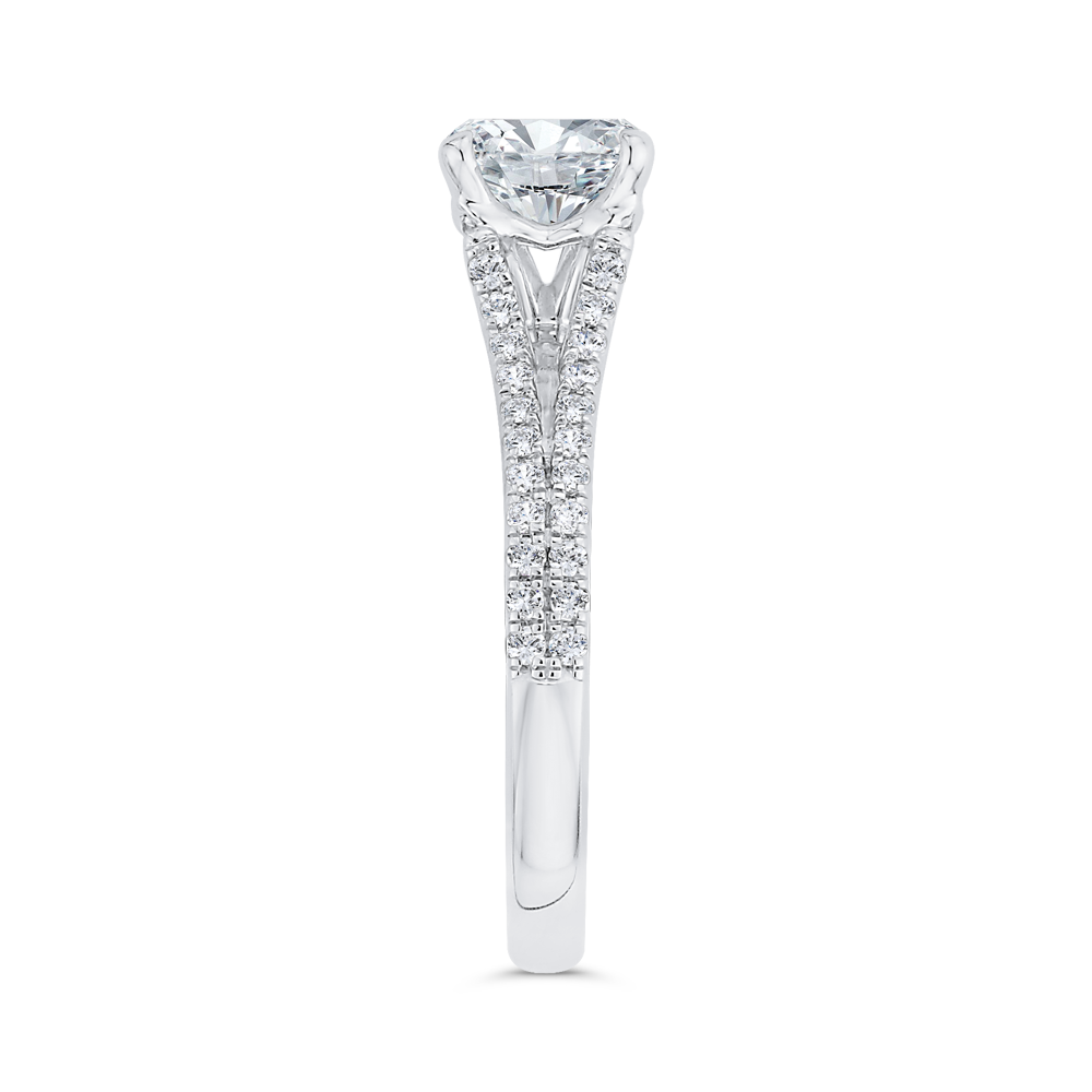 Diamond Engagement Ring in 14K White Gold (Semi-Mount)