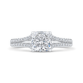 Diamond Engagement Ring in 14K White Gold (Semi-Mount)