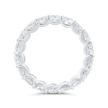 14K White Gold with Cushion Diamond Eternity Ring