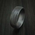 Tantalum Band with Textured Finish Custom Made Men's Ring