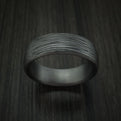 Tantalum Band with Textured Finish Custom Made Men's Ring