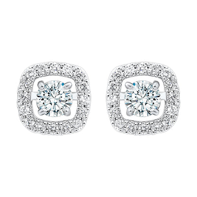 14Kt White Gold Diamond 1/5Ctw Earring