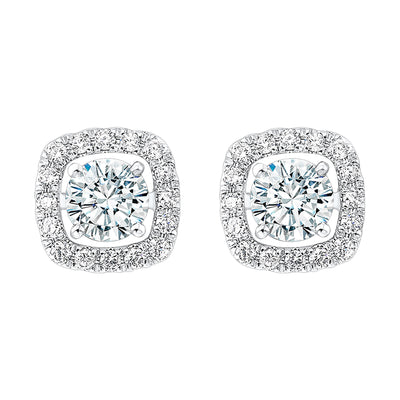 14Kt White Gold Diamond 1/5Ctw Earring