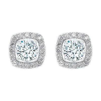 14Kt White Gold Diamond 1/4Ctw Earring
