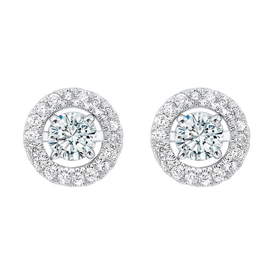 14Kt White Gold Diamond 1/5Ctw Earring
