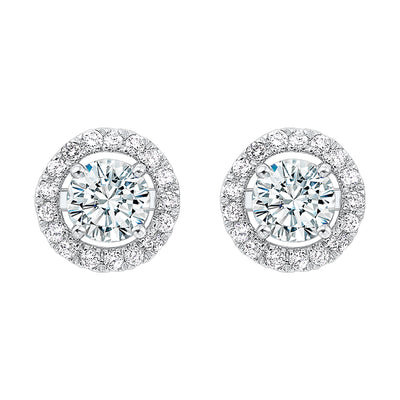 14Kt White Gold Diamond 1/5Ctw Earring