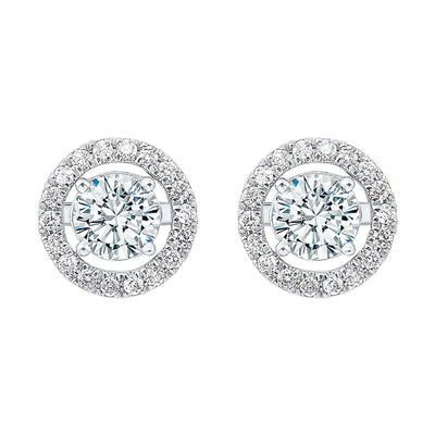 14Kt White Gold Diamond 1/4Ctw Earring
