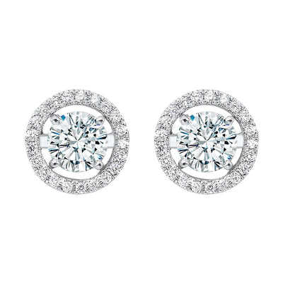 14Kt White Gold Diamond 1/4Ctw Earring